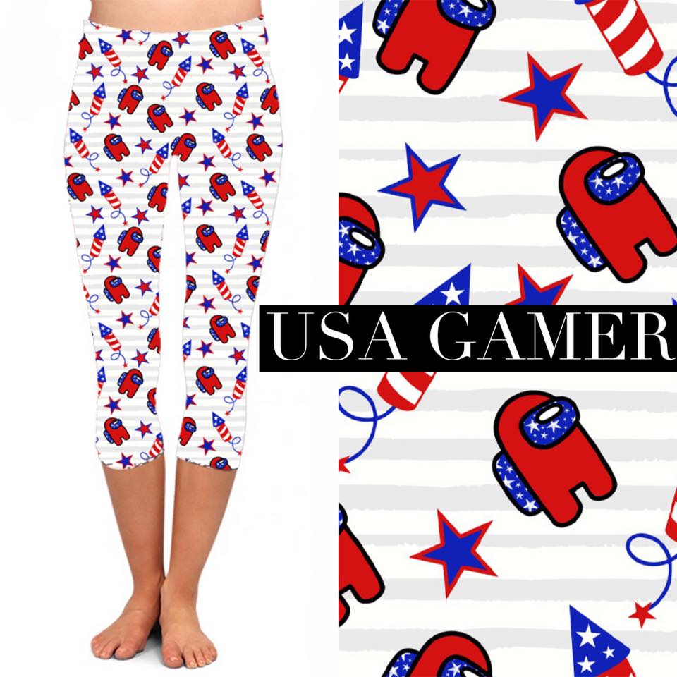 Adult & Kids Americana Capris with Pockets