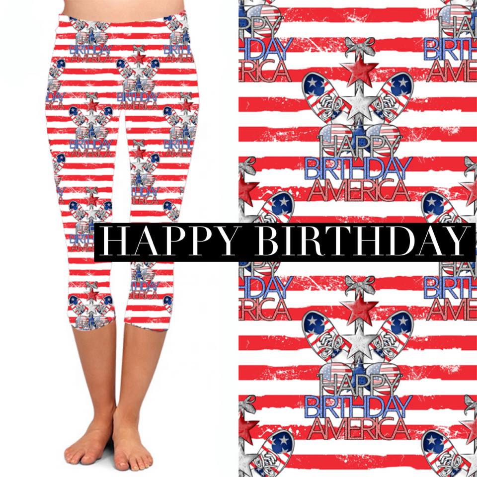 Adult & Kids Americana Capris with Pockets