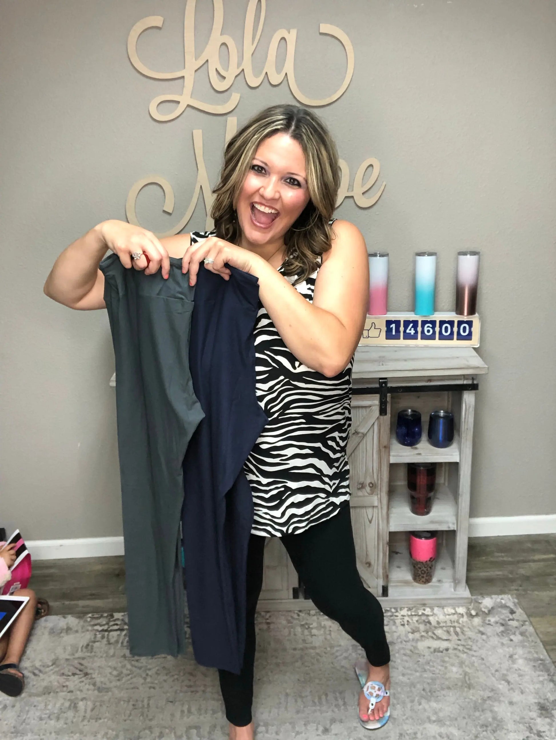 Adult Solid Leggings (Black, Grey, Navy)