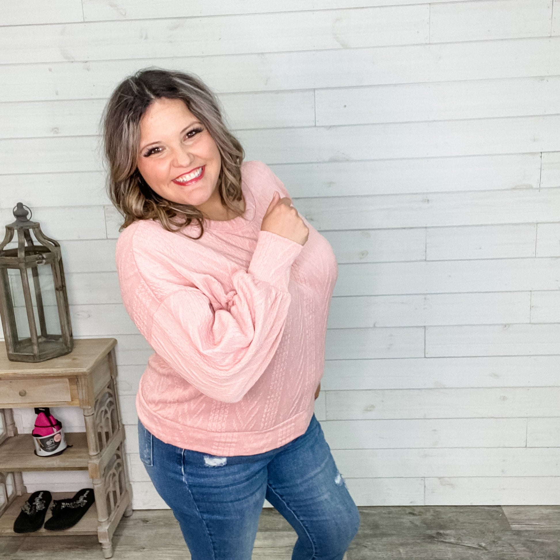 "Alyssa" Balloon Sleeve Sweater