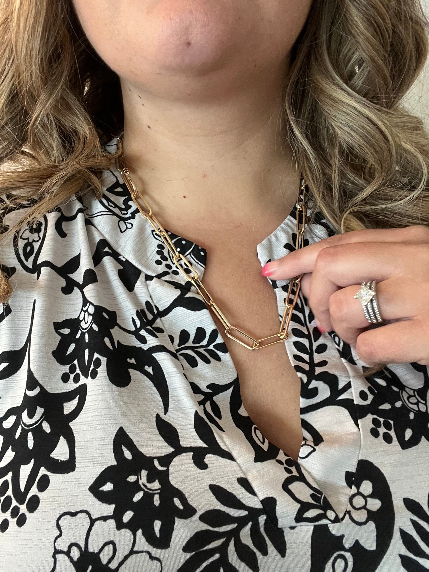 "Amari" Large Link Necklace