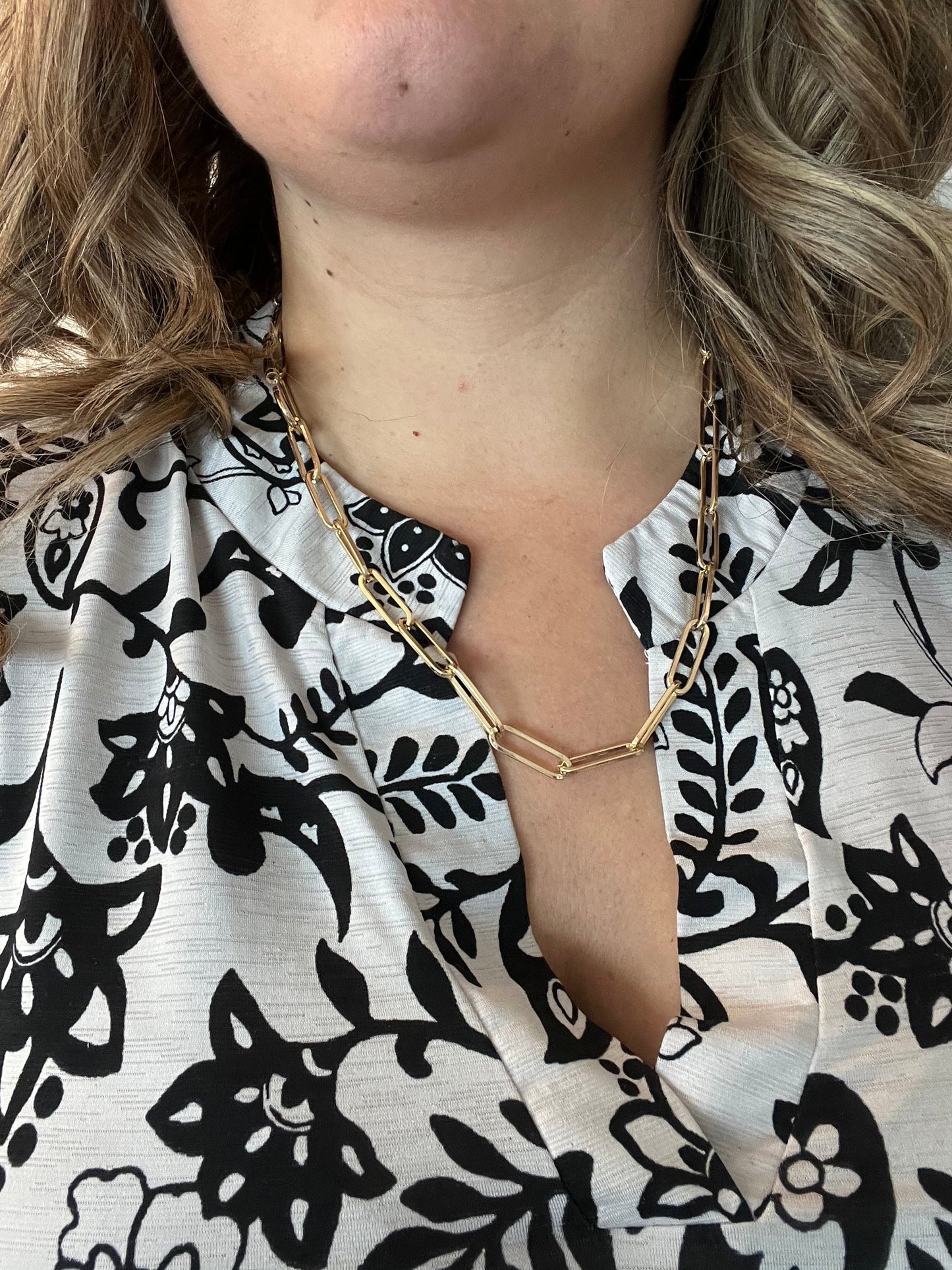 "Amari" Large Link Necklace