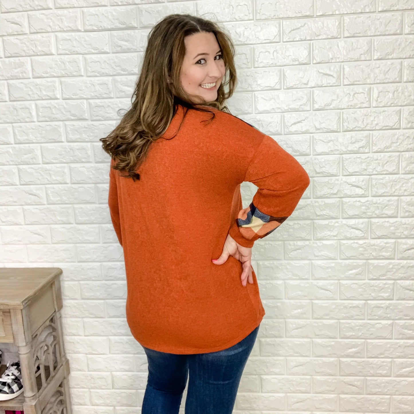 "Autumn Winds" Long Sleeve V Neck