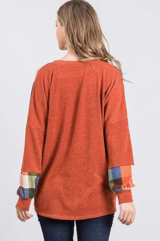 "Autumn Winds" Long Sleeve V Neck