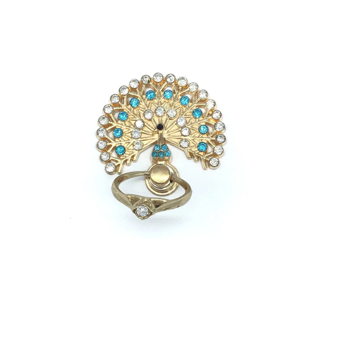Bling Phone Grip Small Peacock
