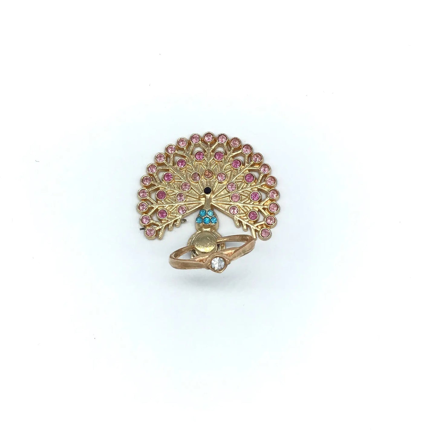 Bling Phone Grip Small Peacock