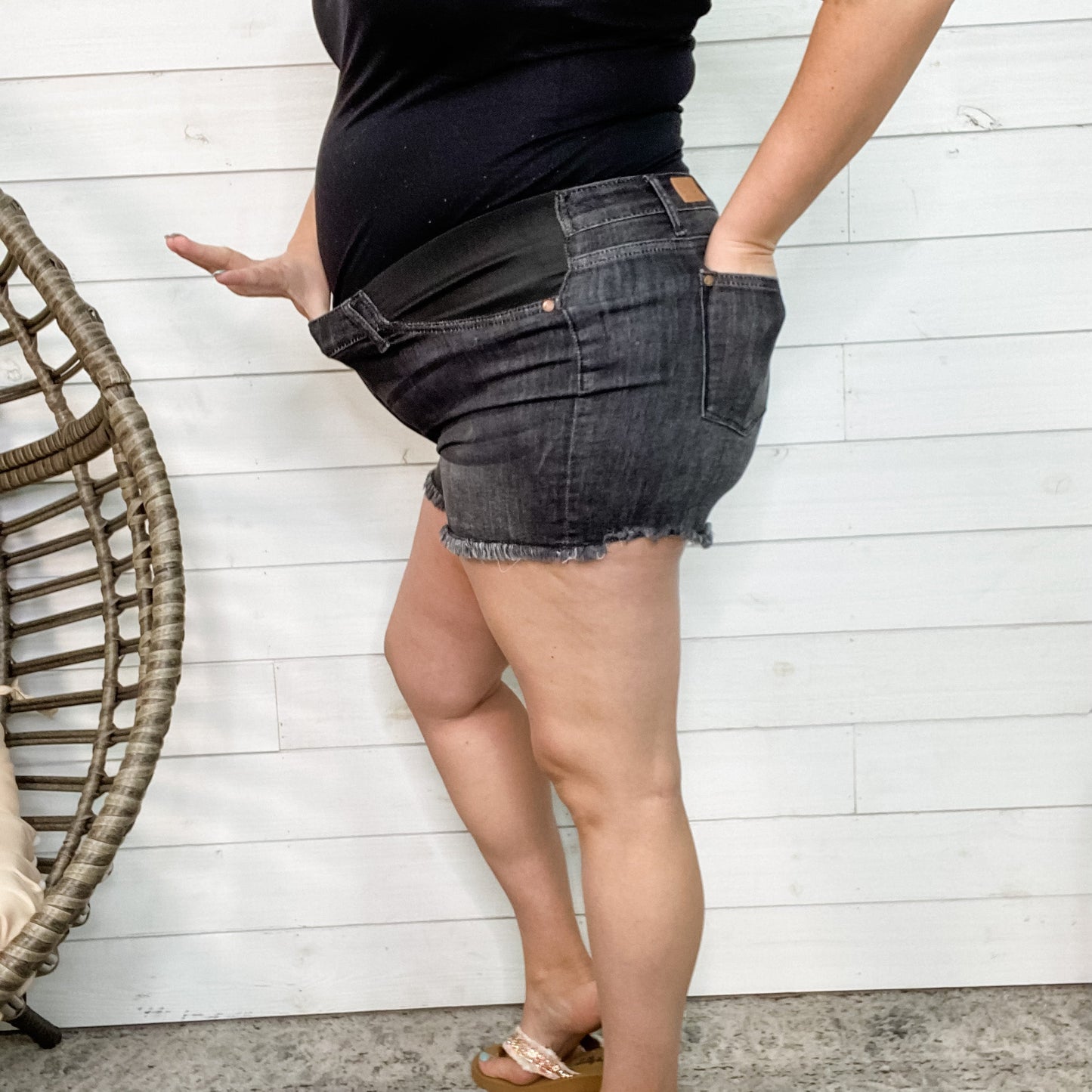 Bloom by Judy Blue "Light My Fire" Maternity Shorts