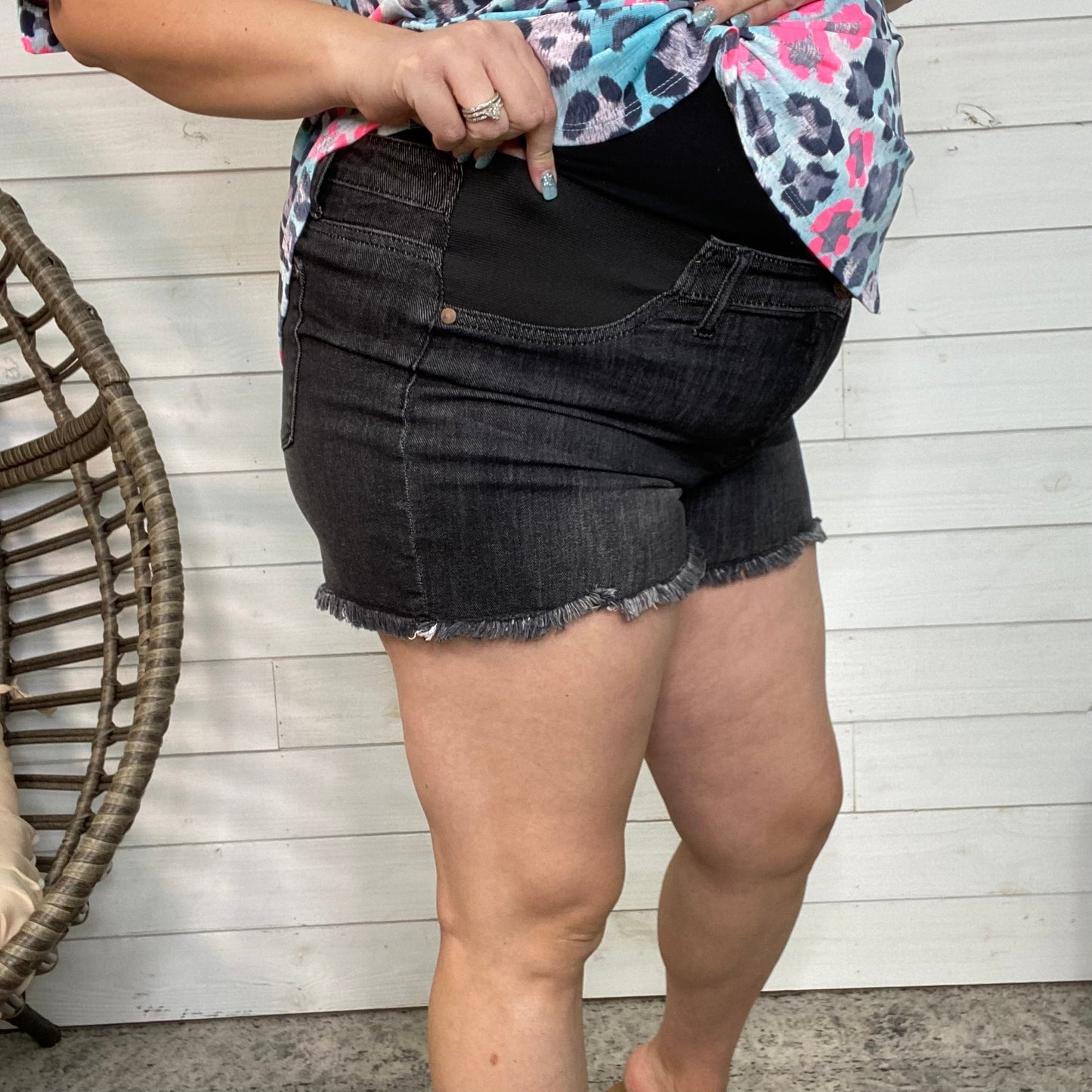 Bloom by Judy Blue "Light My Fire" Maternity Shorts