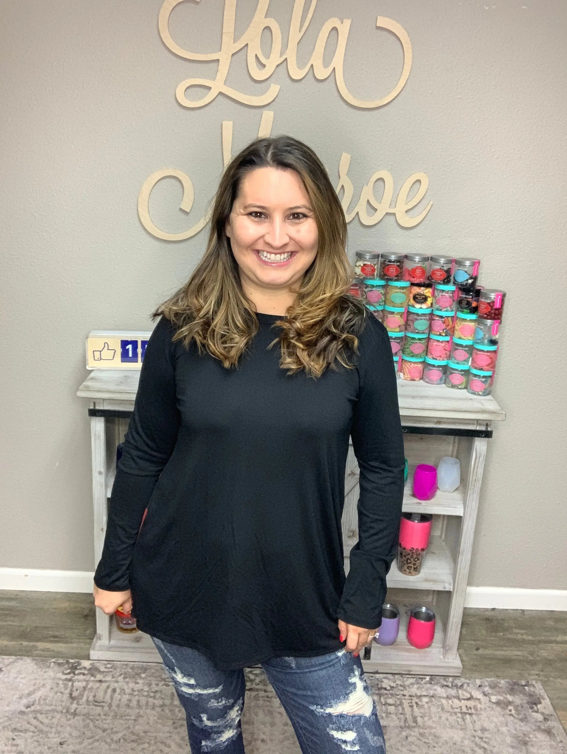 Buffalo Plaid Criss Cross Back Design Tunic/Top