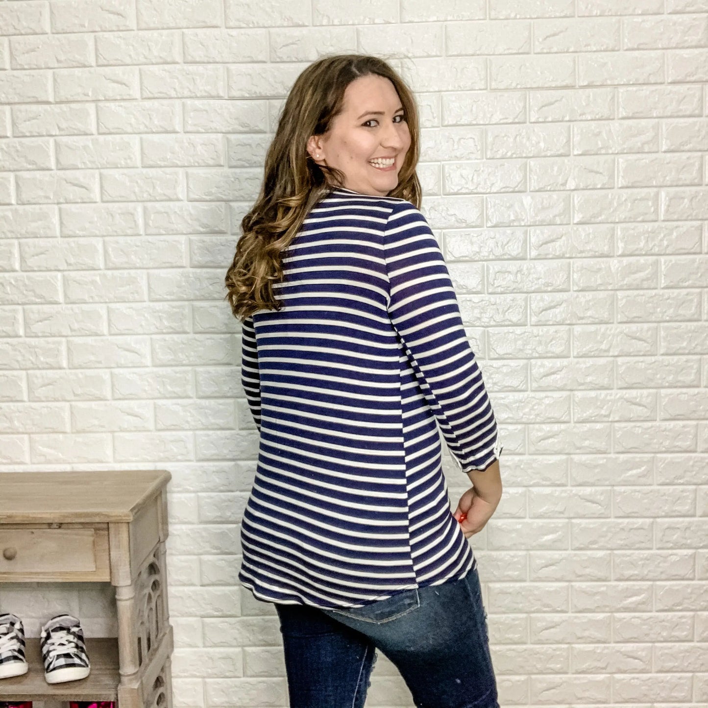 "Chantilly" 3/4 Length Top