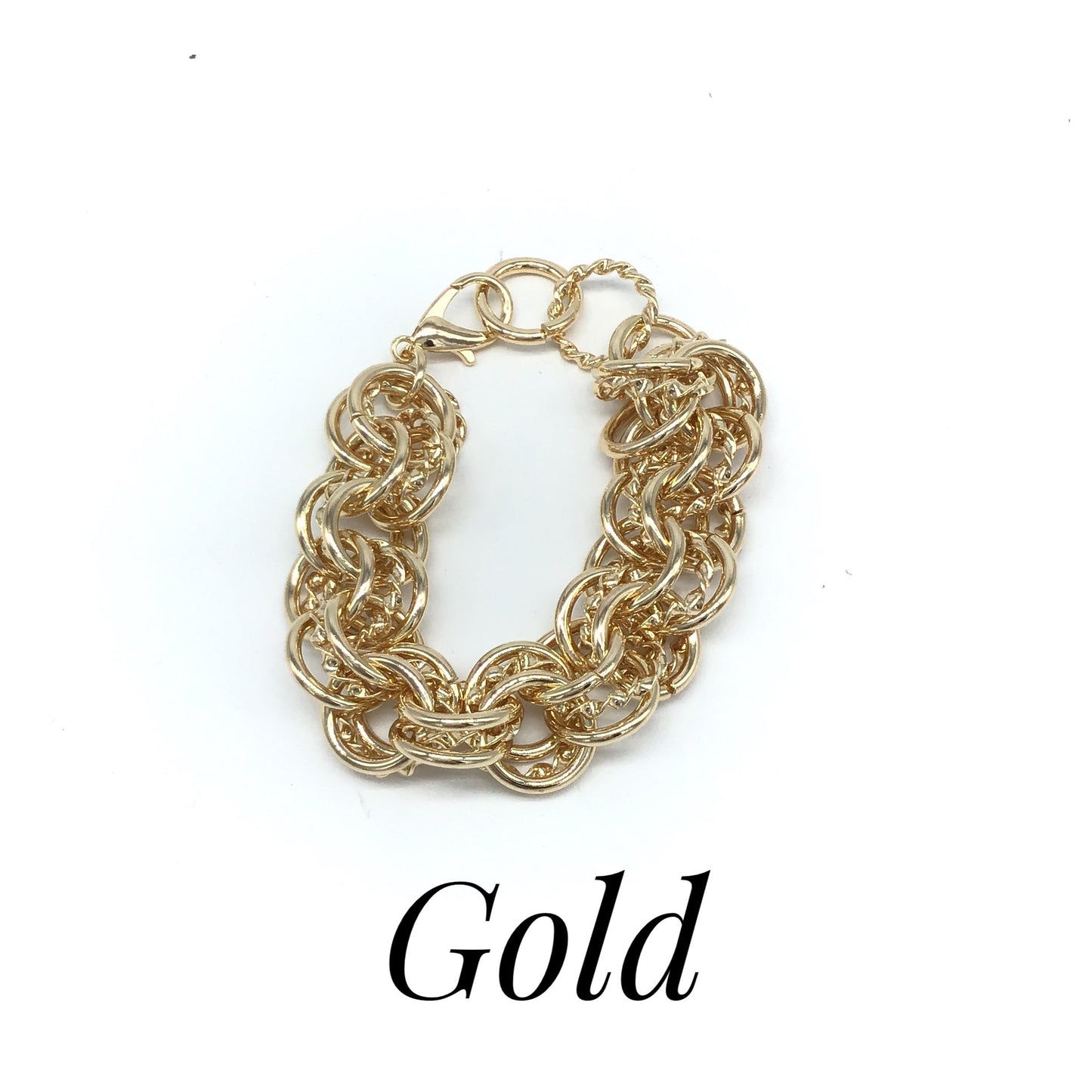 Chunky Metal Link Bracelet (Multiple Colors)