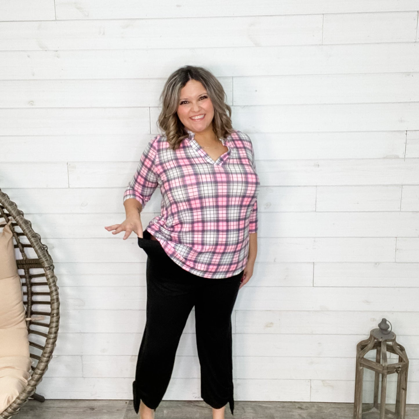 Cropped Pant with Ankle Tie Detail