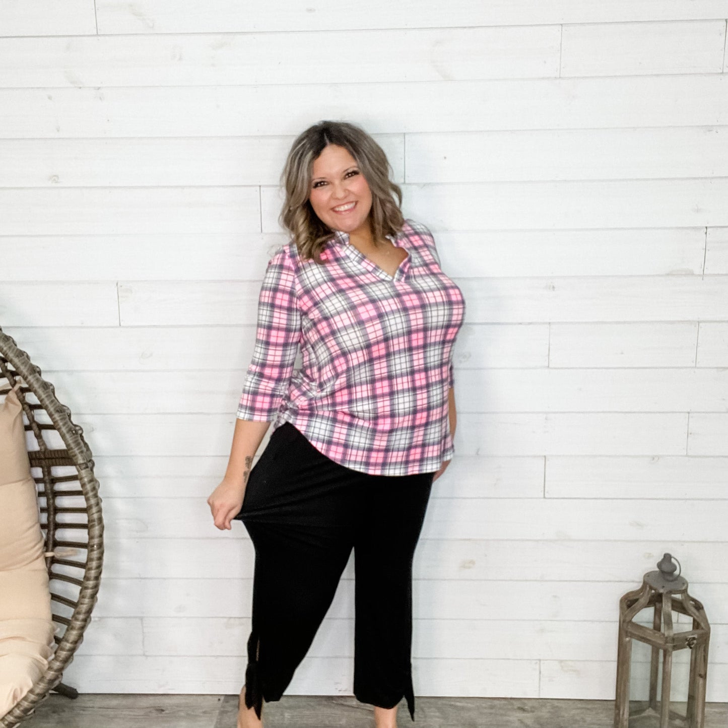 Cropped Pant with Ankle Tie Detail