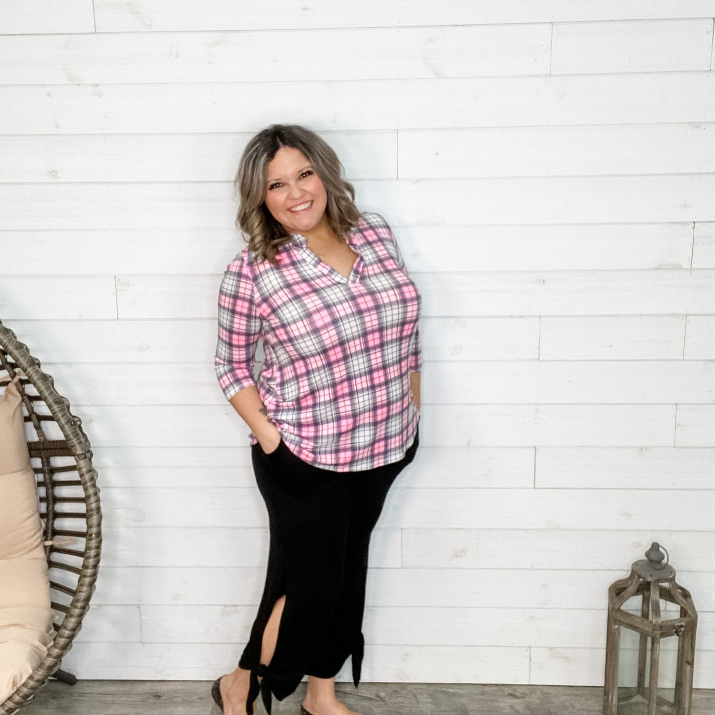 Cropped Pant with Ankle Tie Detail