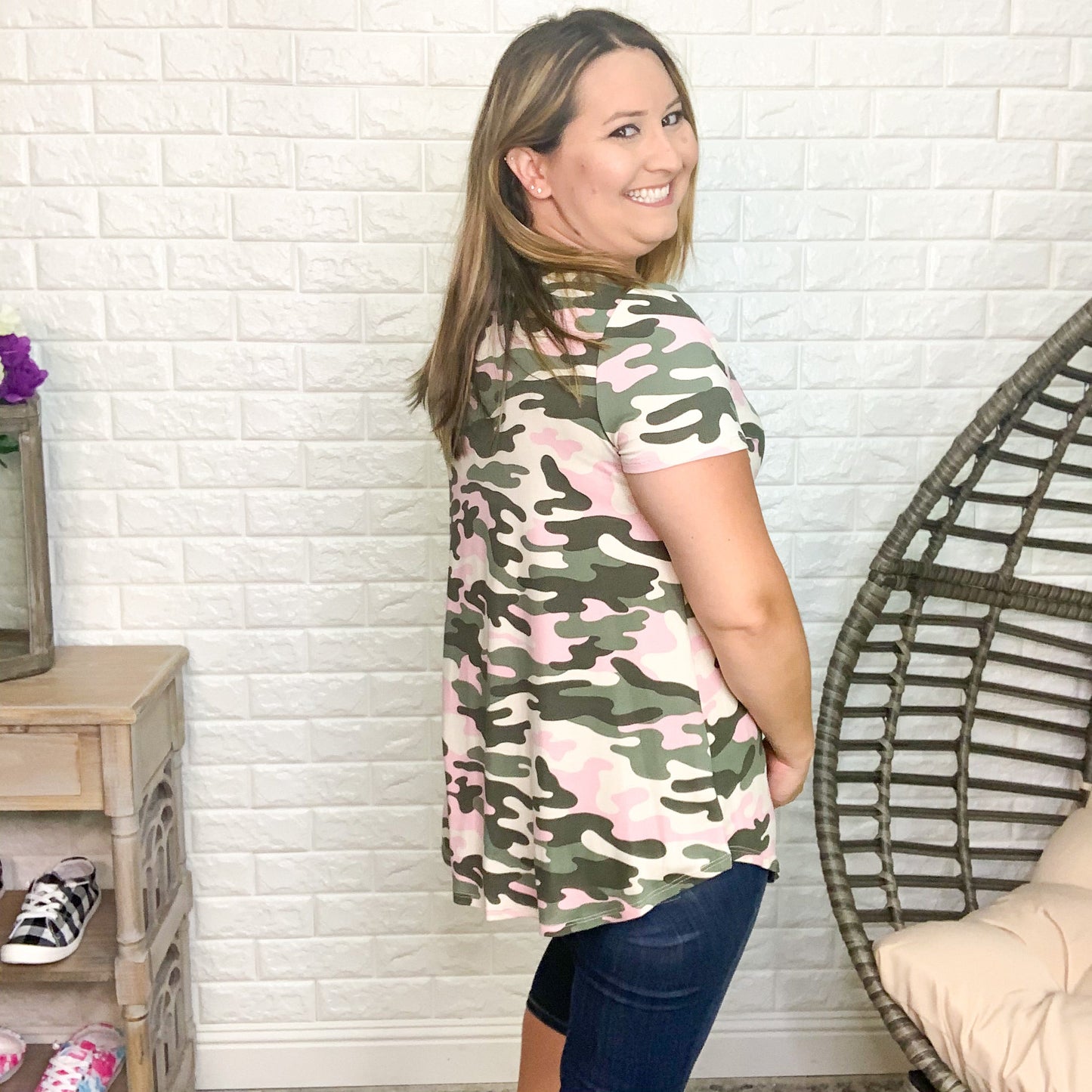 "Delta" Camo V-Neck