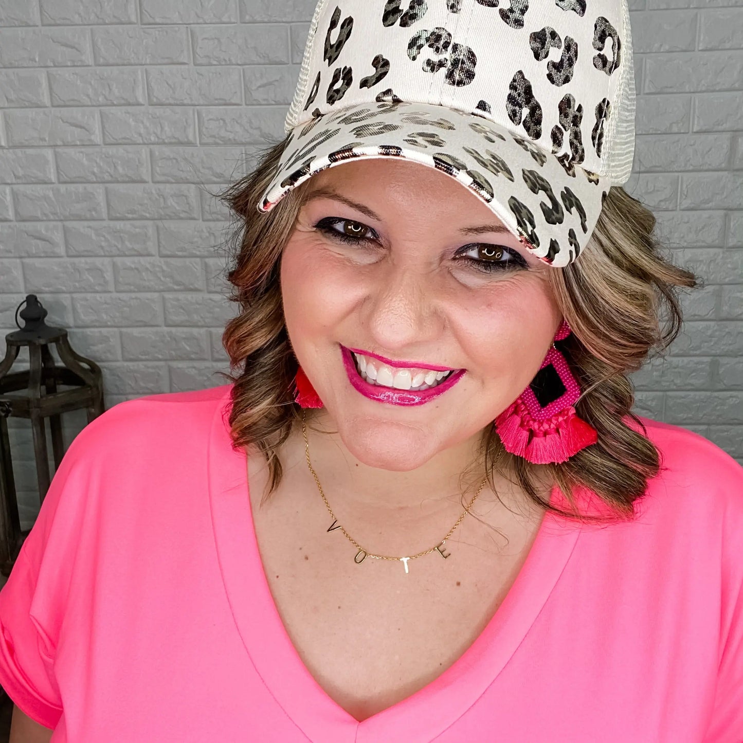 Diamond Beaded Earrings