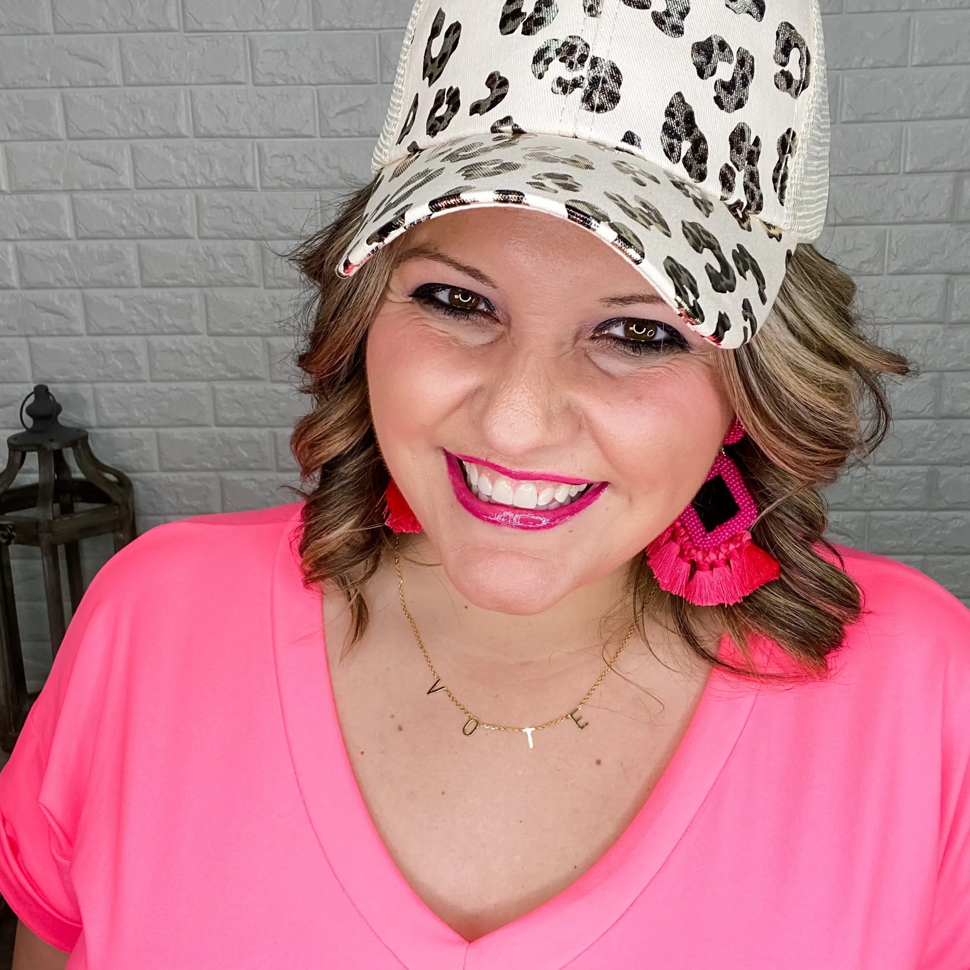 Diamond Beaded Earrings