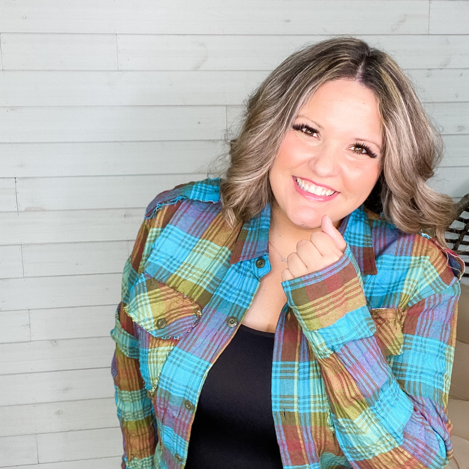 Distressed Flannel (Multiple Colors)