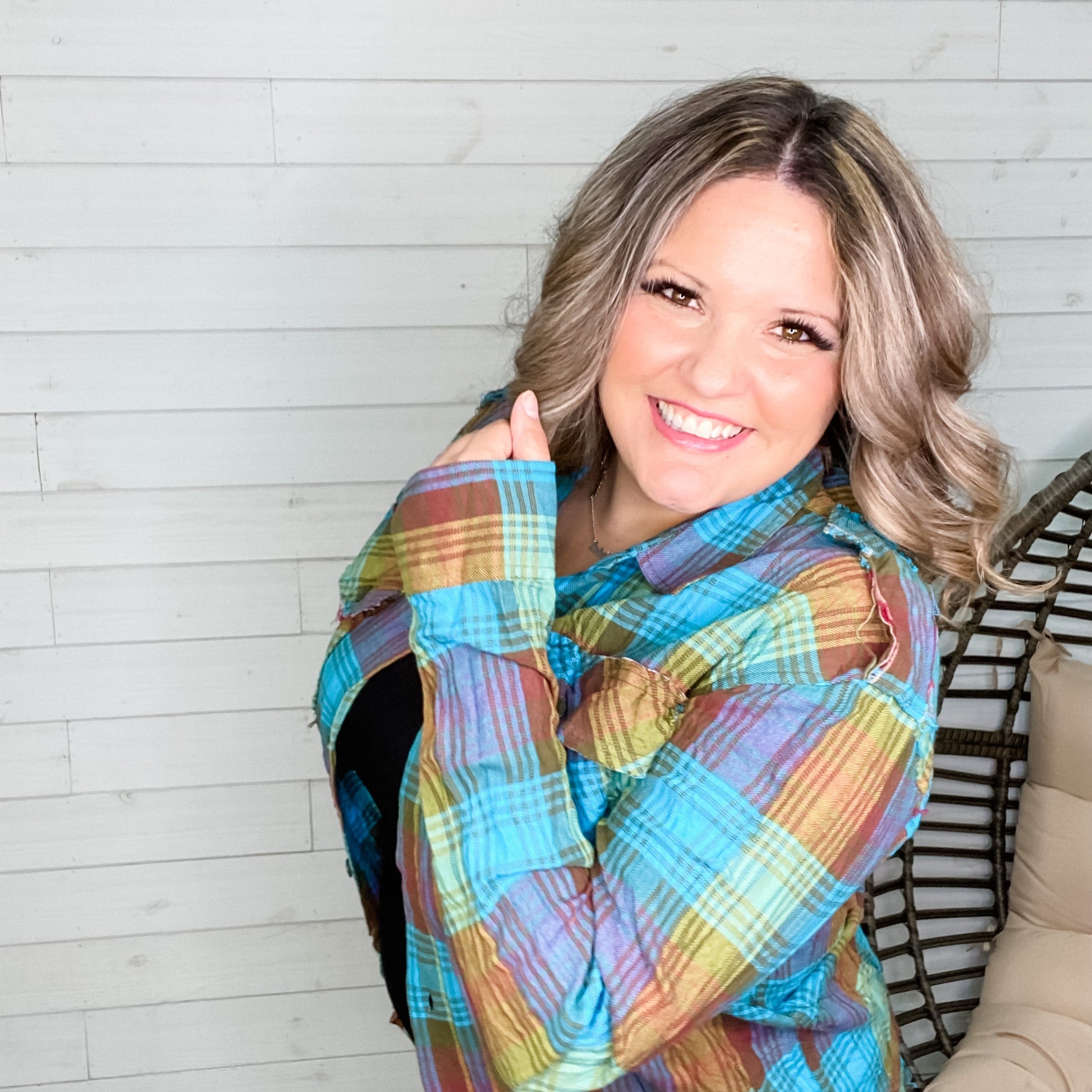 Distressed Flannel (Multiple Colors)