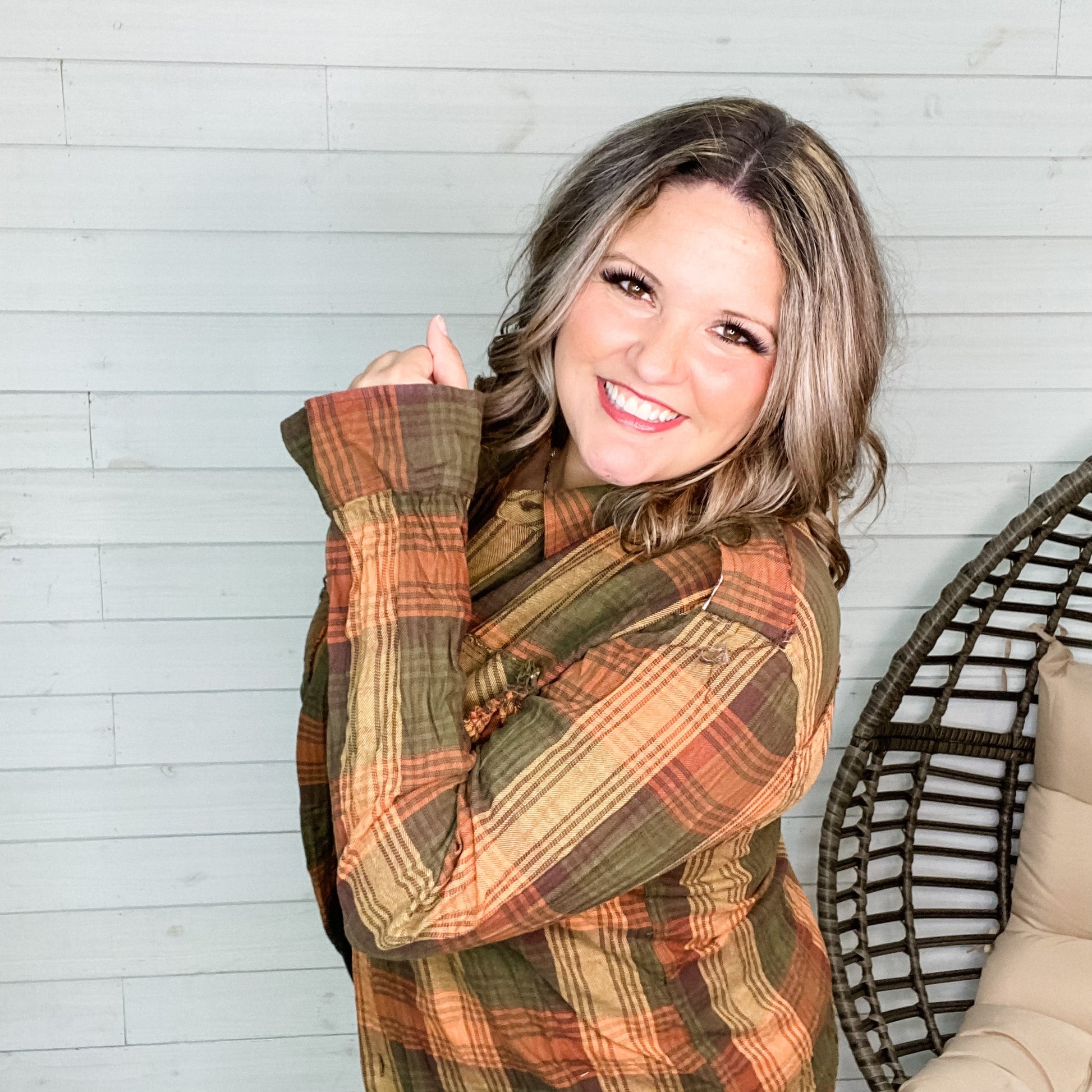 Distressed Flannel (Multiple Colors)