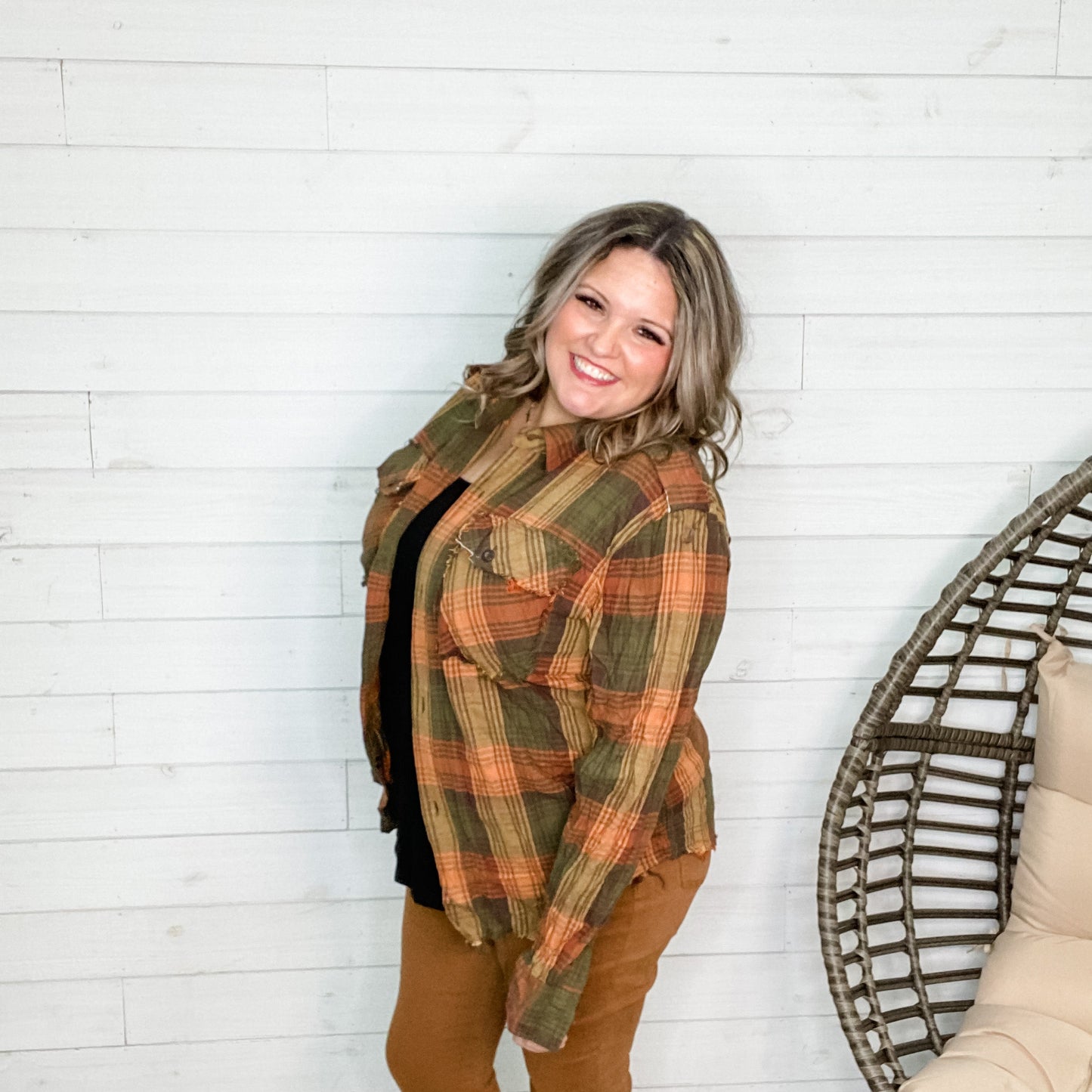 Distressed Flannel (Multiple Colors)
