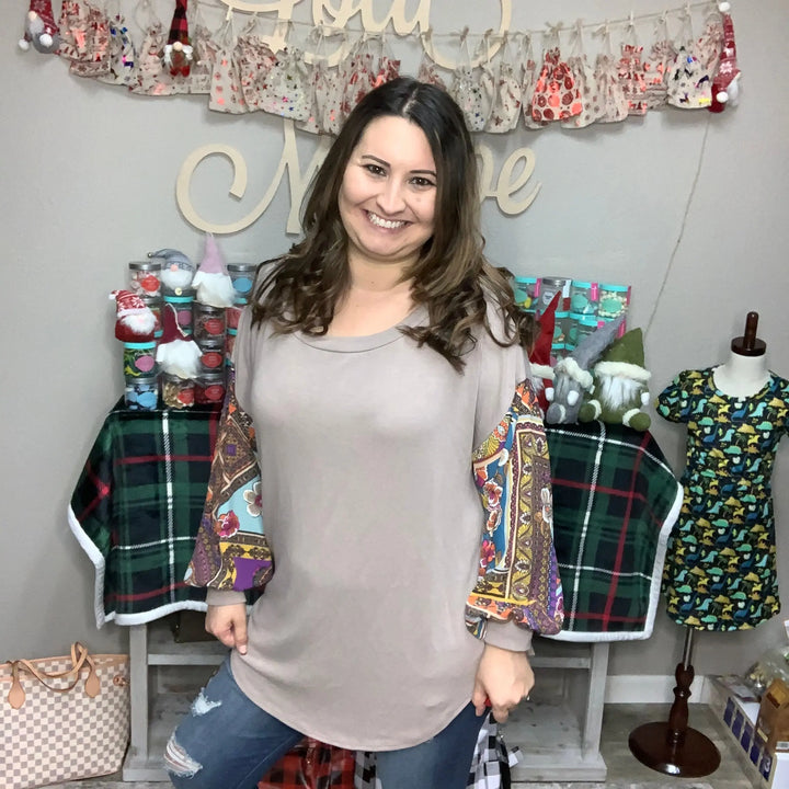 Drop Long Sleeve Open Back Top