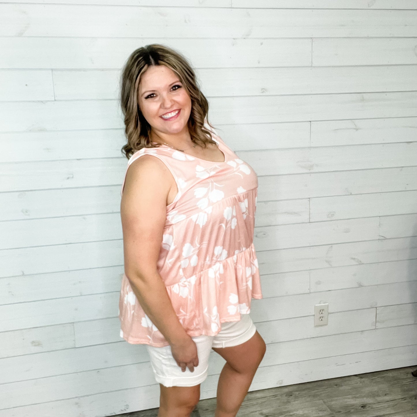 "Elanie" Floral Babydoll Tank