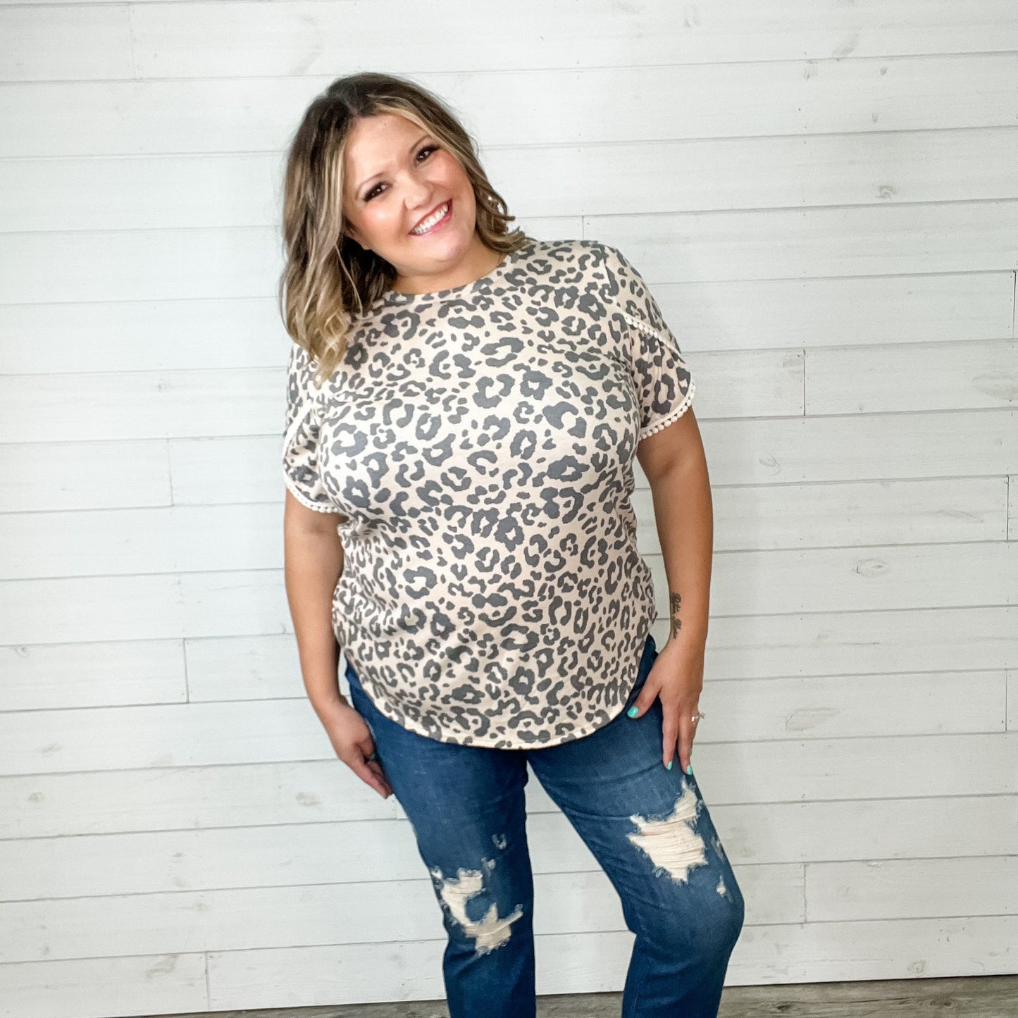"Endangered" Animal Print Tulip Sleeve