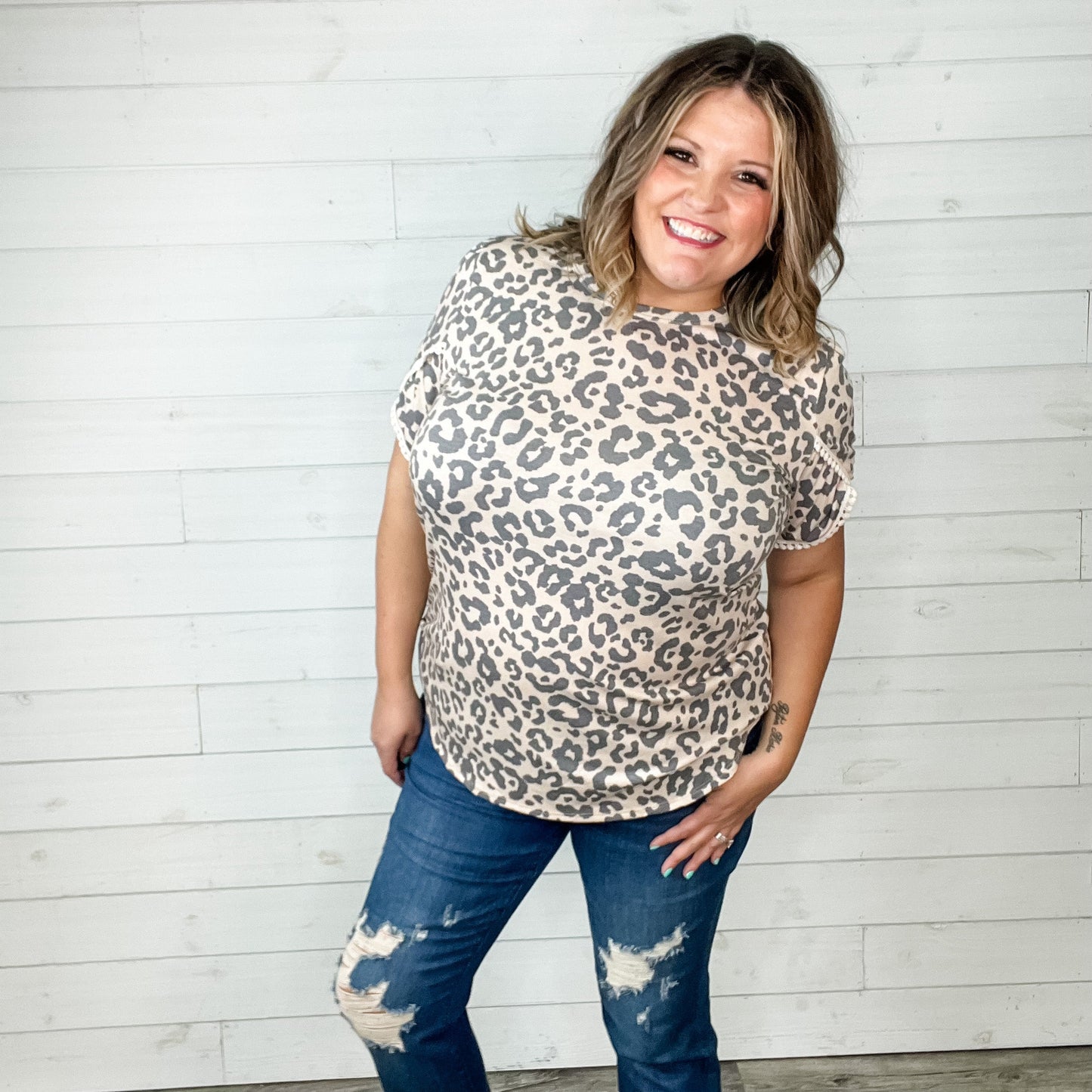 "Endangered" Animal Print Tulip Sleeve