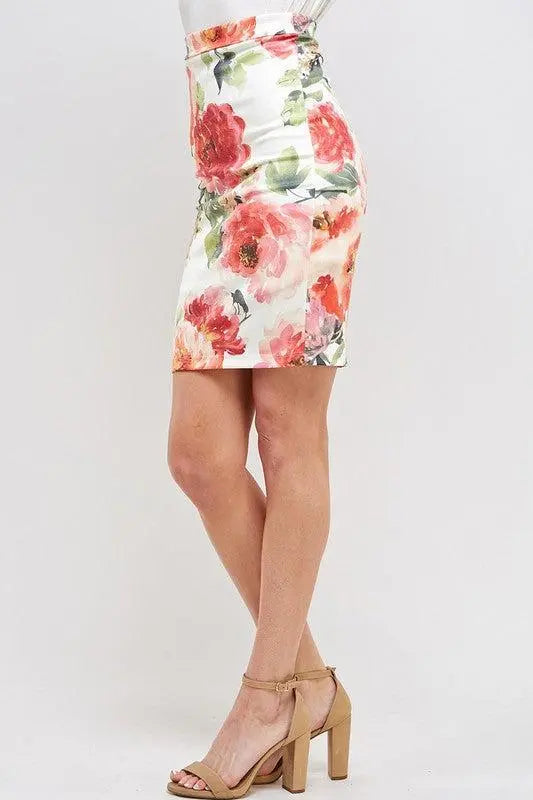 English Garden Pencil Skirt-Lola Monroe Boutique