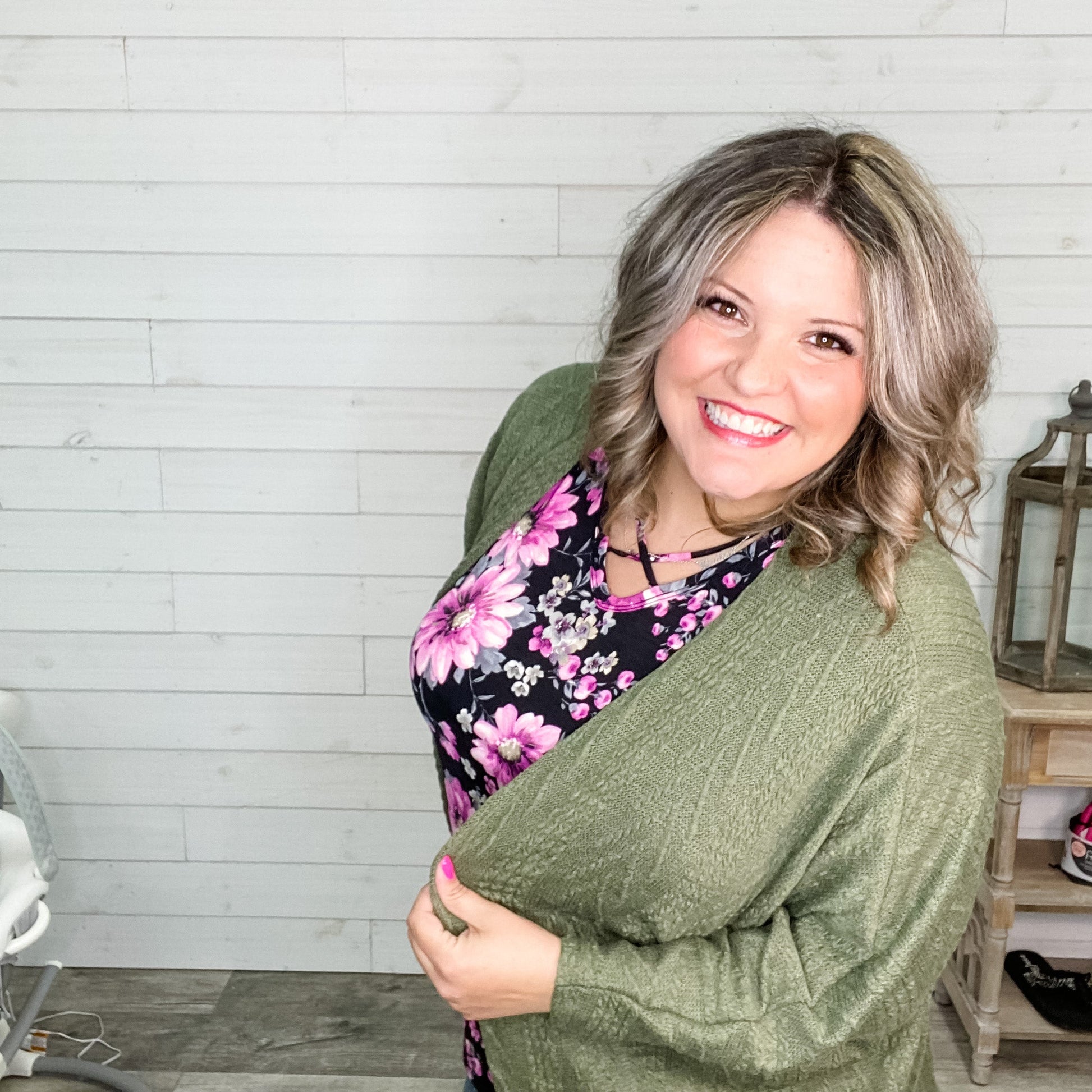 "Essential" 3/4 Sleeve Cardigan