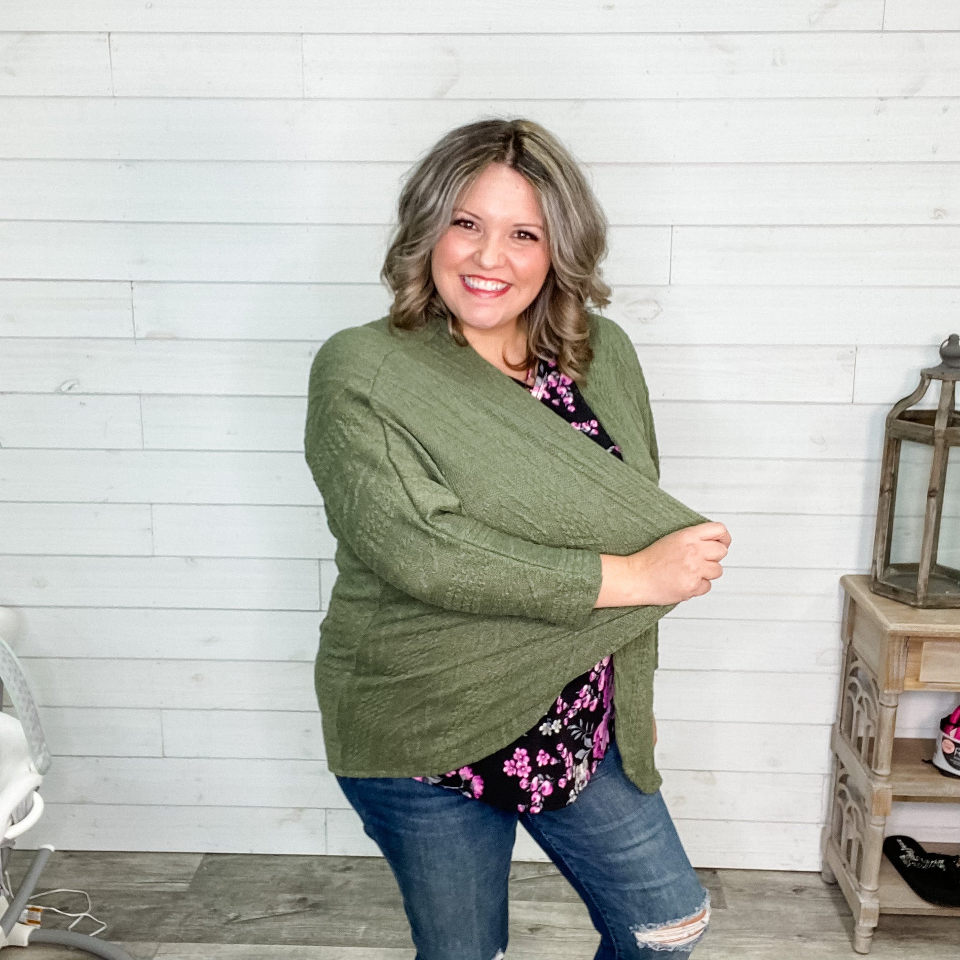 "Essential" 3/4 Sleeve Cardigan