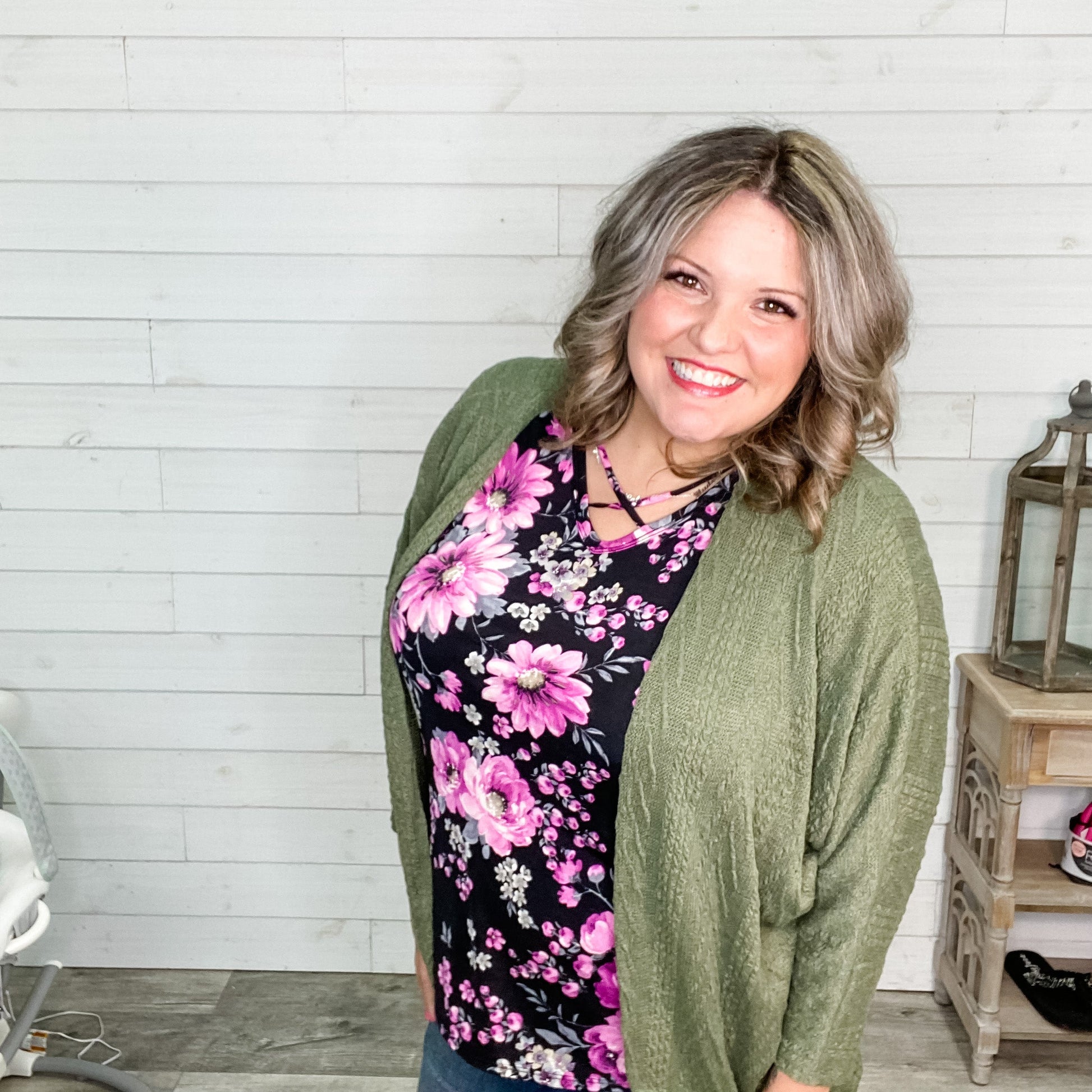 "Essential" 3/4 Sleeve Cardigan