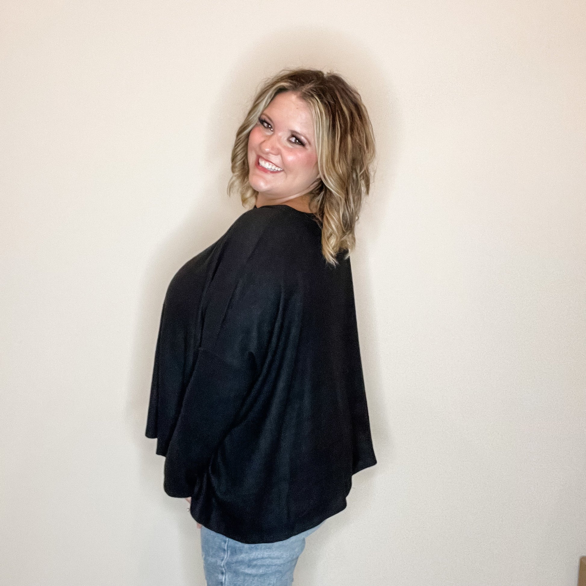 "Evolving" Boxy Long Sleeve Top