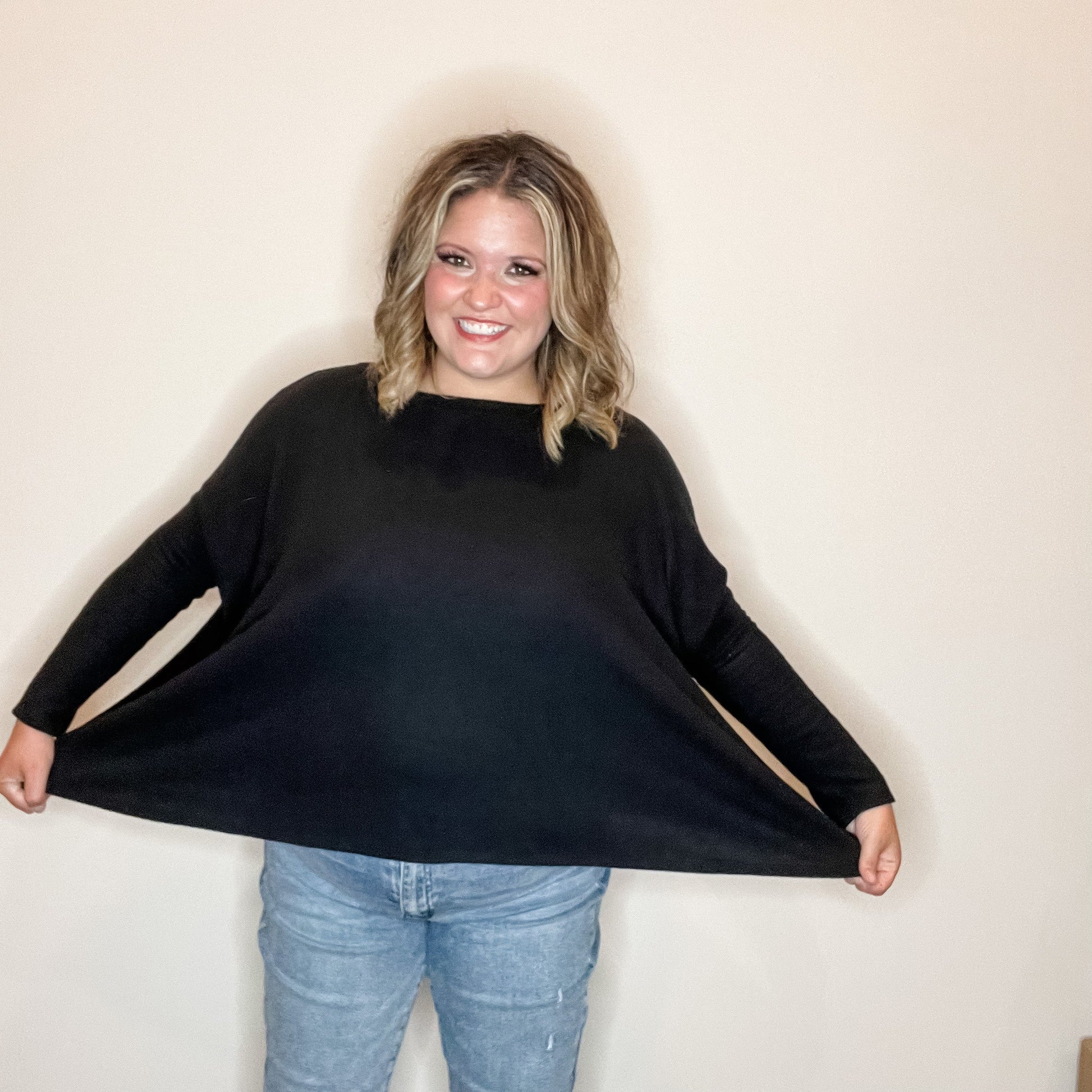 "Evolving" Boxy Long Sleeve Top