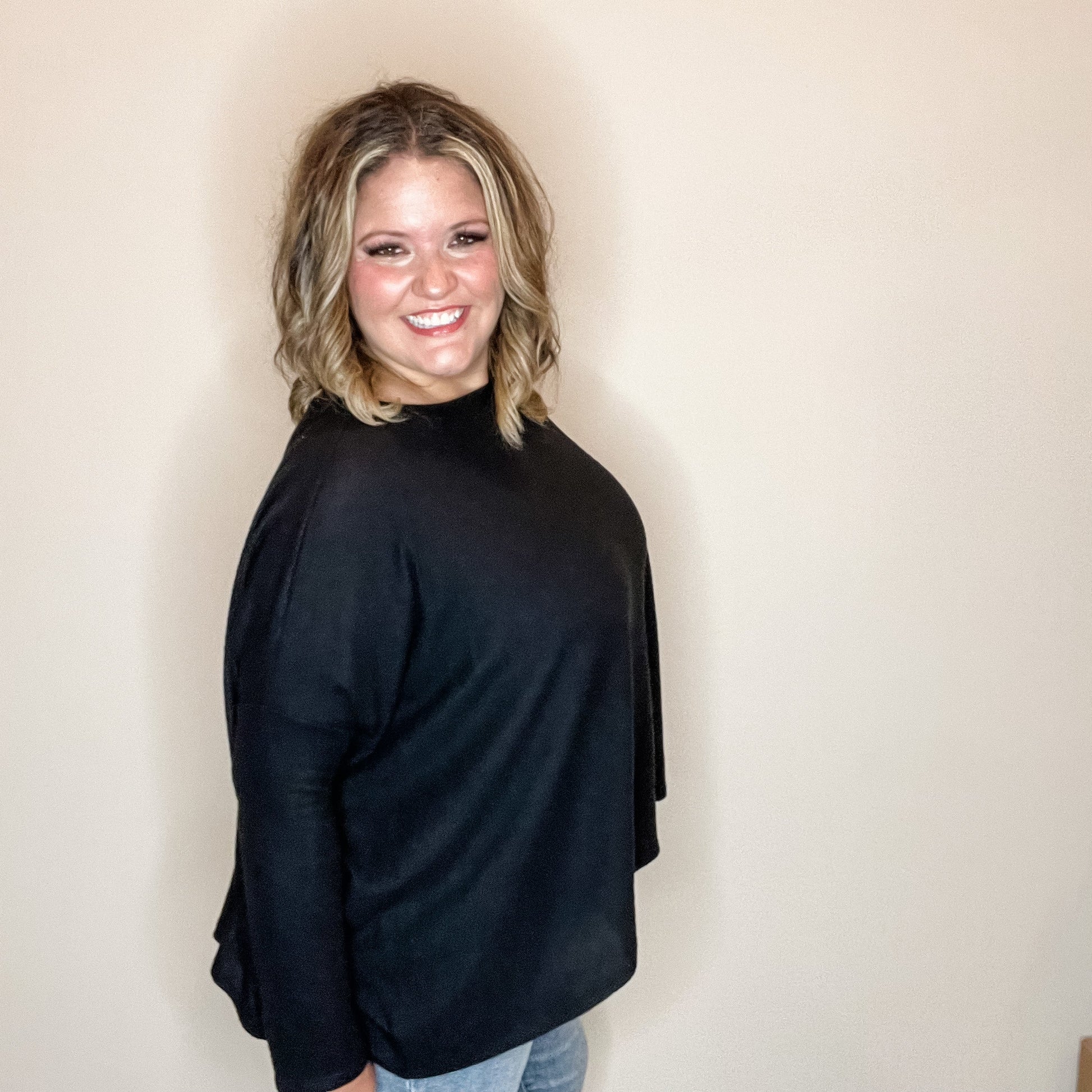 "Evolving" Boxy Long Sleeve Top