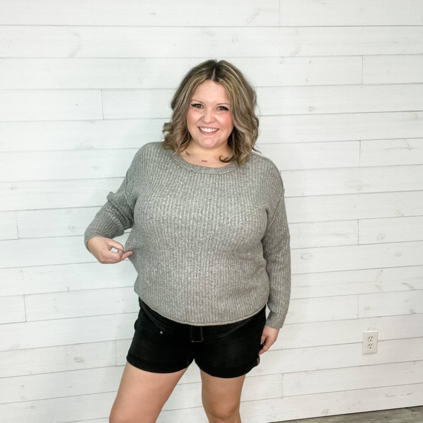 "Foggy" Long Sleeve Sweater