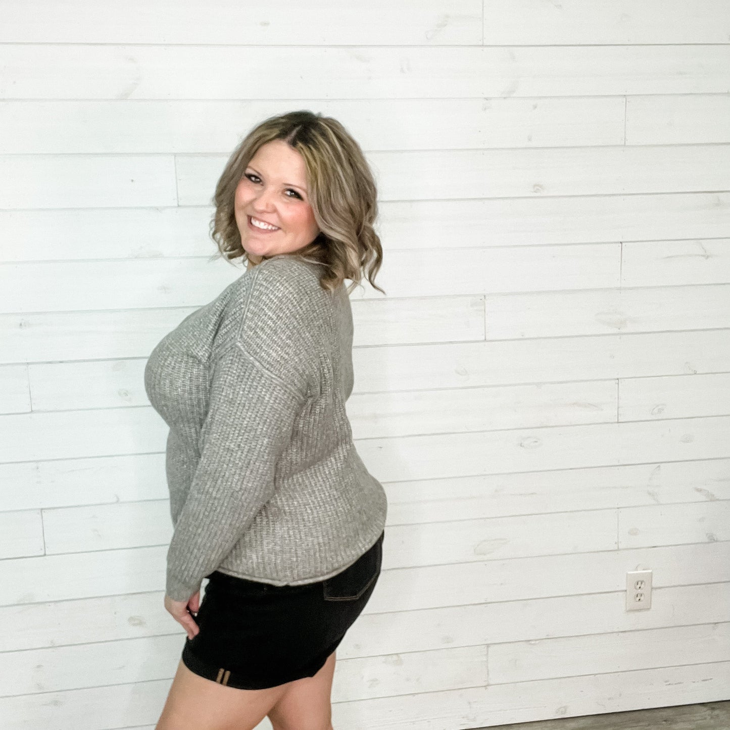 "Foggy" Long Sleeve Sweater