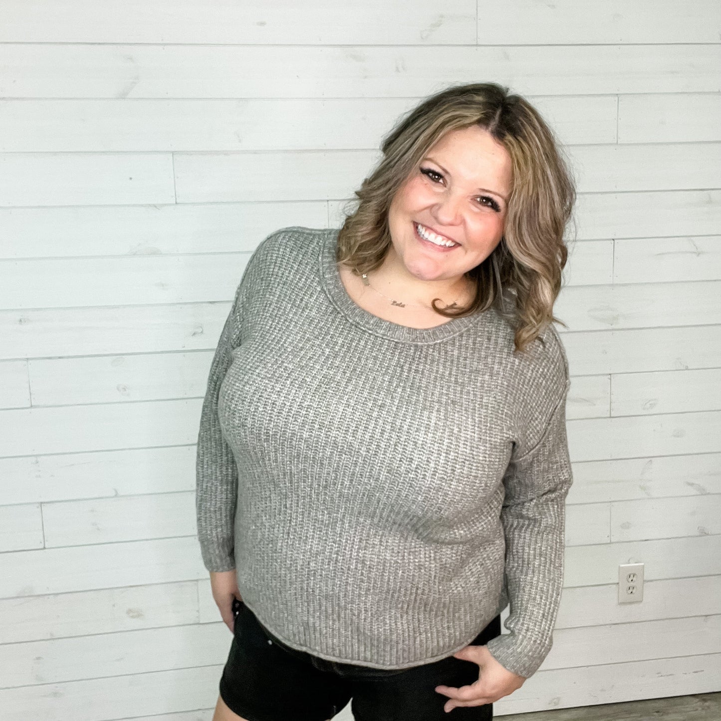 "Foggy" Long Sleeve Sweater