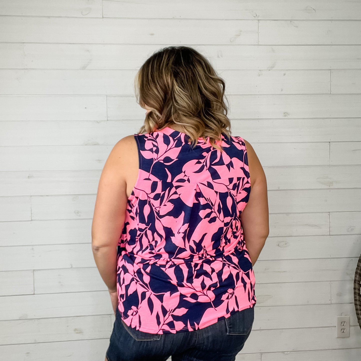 "Found Love" Sleeveless Split Neck