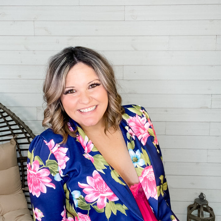 "Get to The Point" Floral Blazer