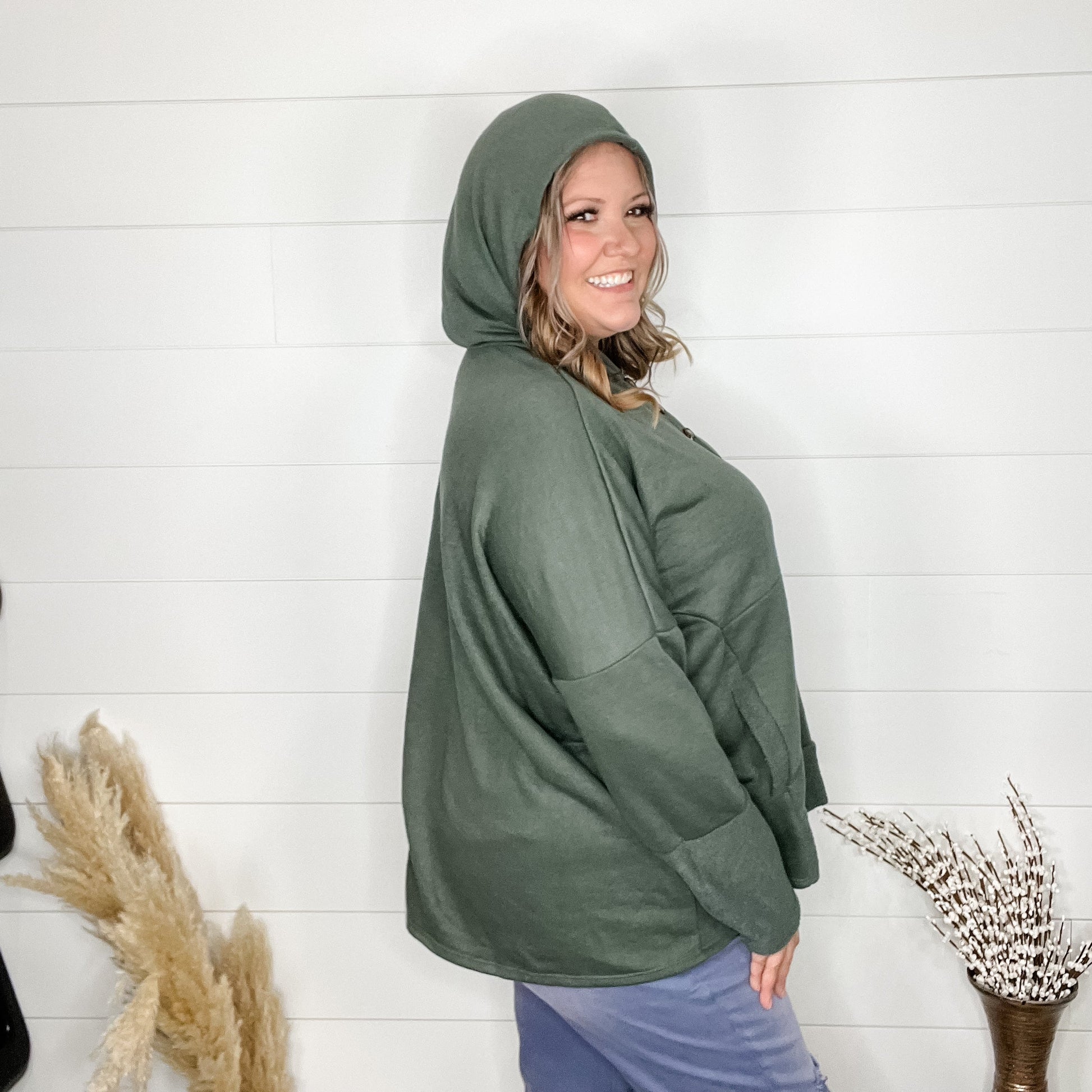 "Go For It" Long Sleeve Weekender with Hood