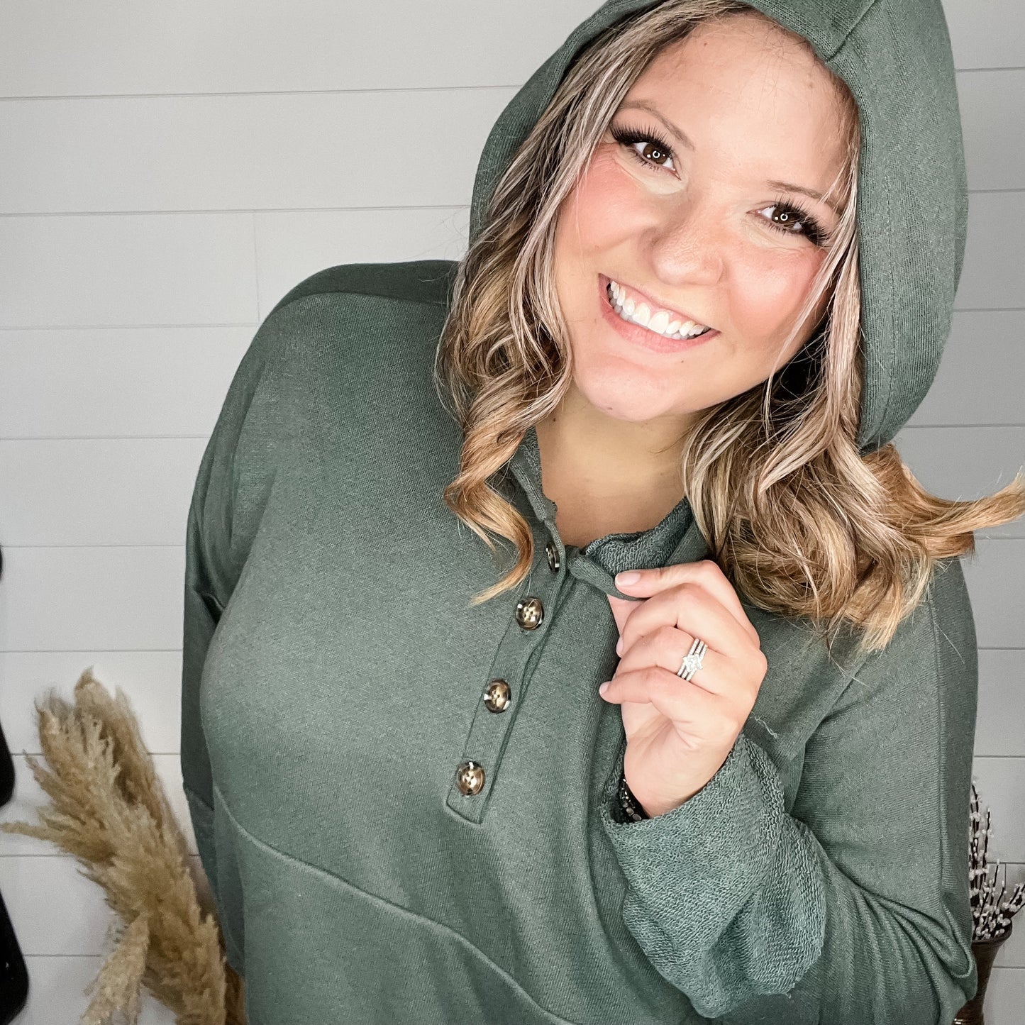 "Go For It" Long Sleeve Weekender with Hood