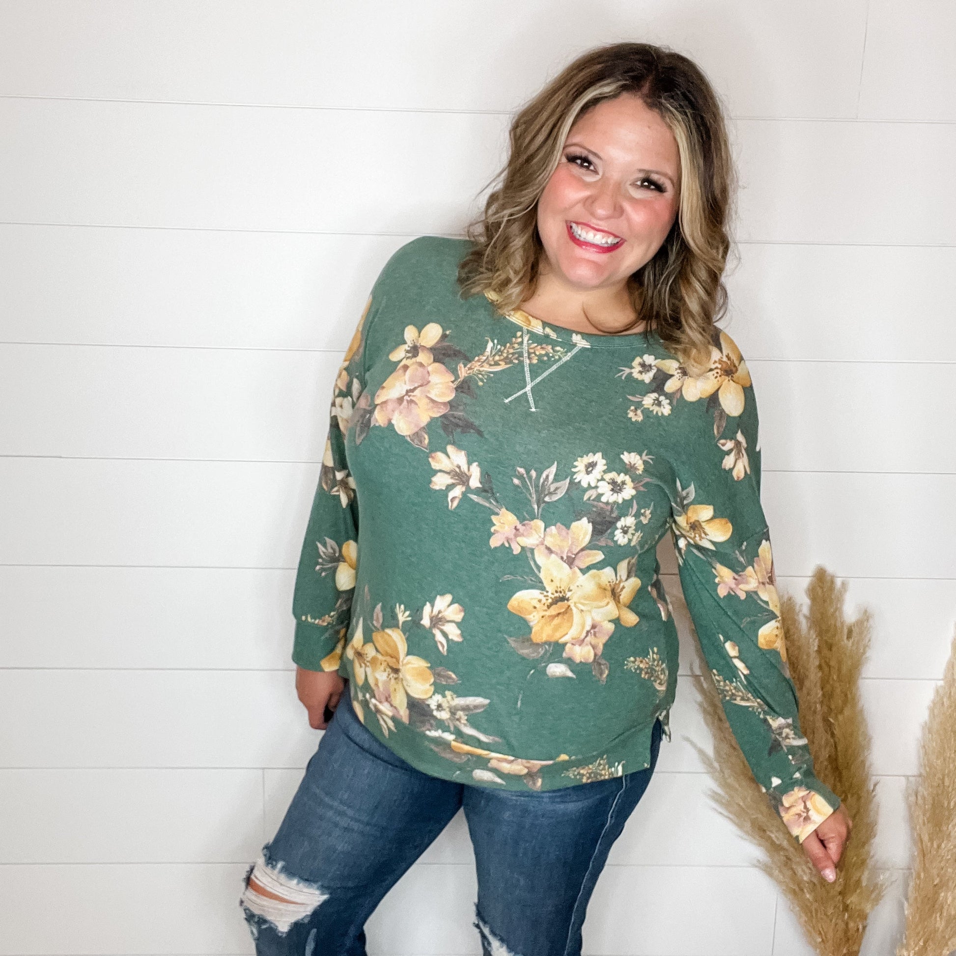 "Harvest" Floral Long Sleeve Weekender