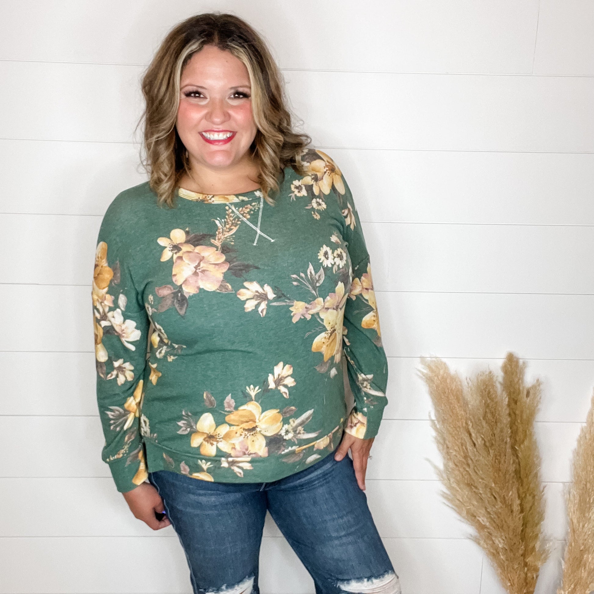 "Harvest" Floral Long Sleeve Weekender