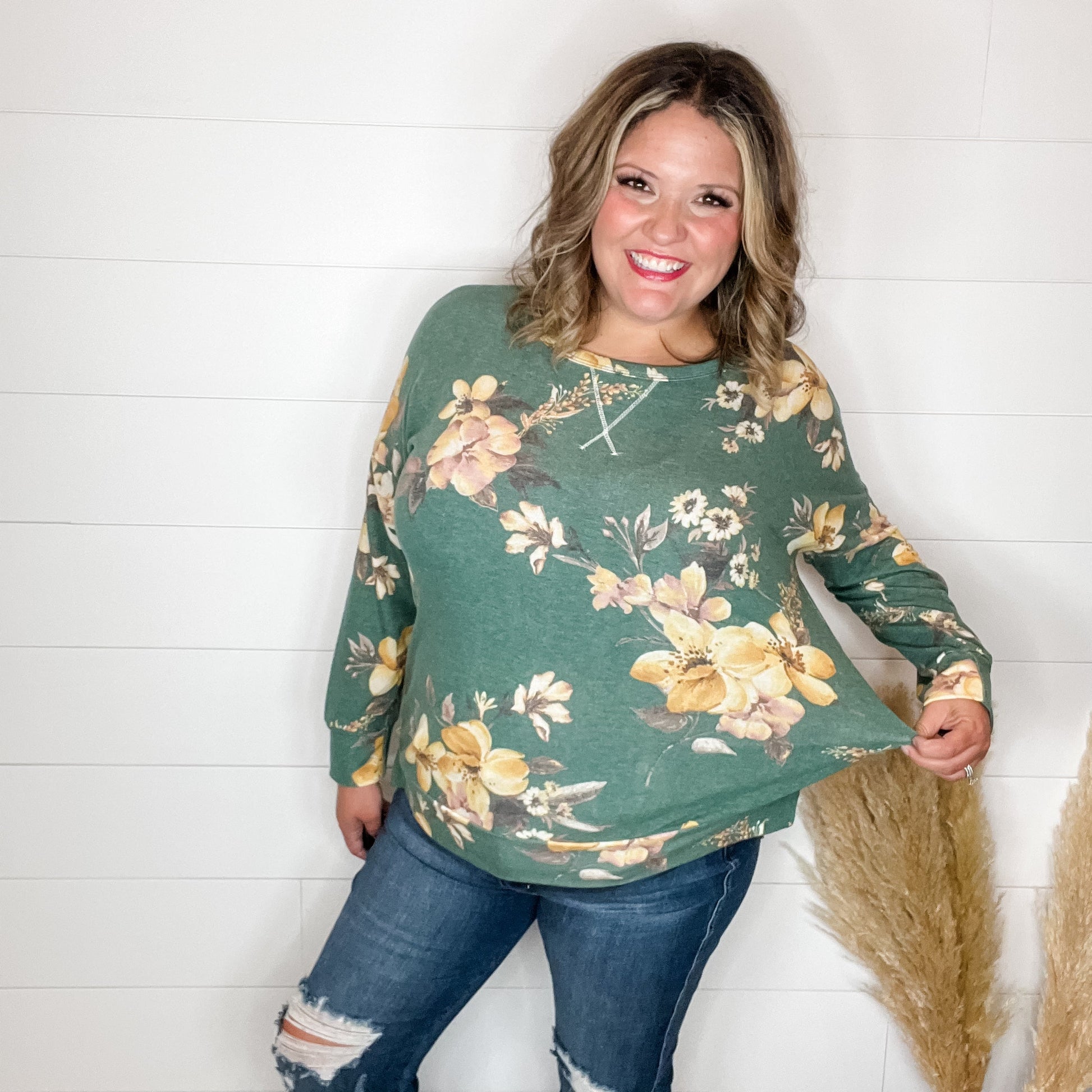 "Harvest" Floral Long Sleeve Weekender