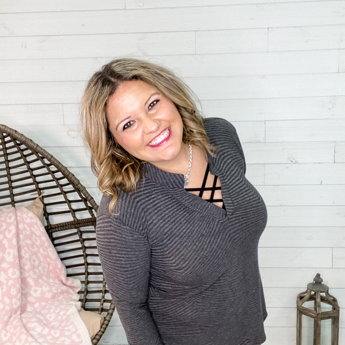 Honey Me Grey Flat Ribbed Gabby
