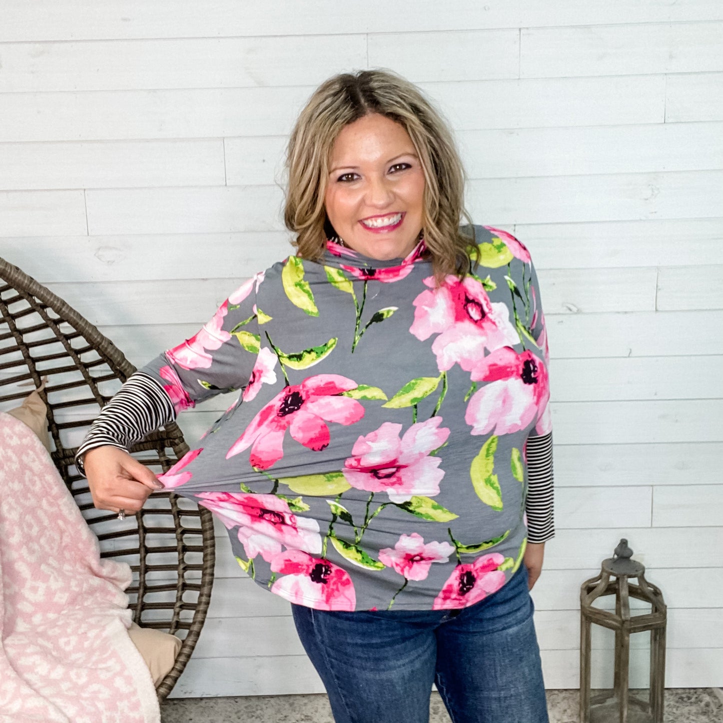 Honey Me "Screaming Floral" Hoodie