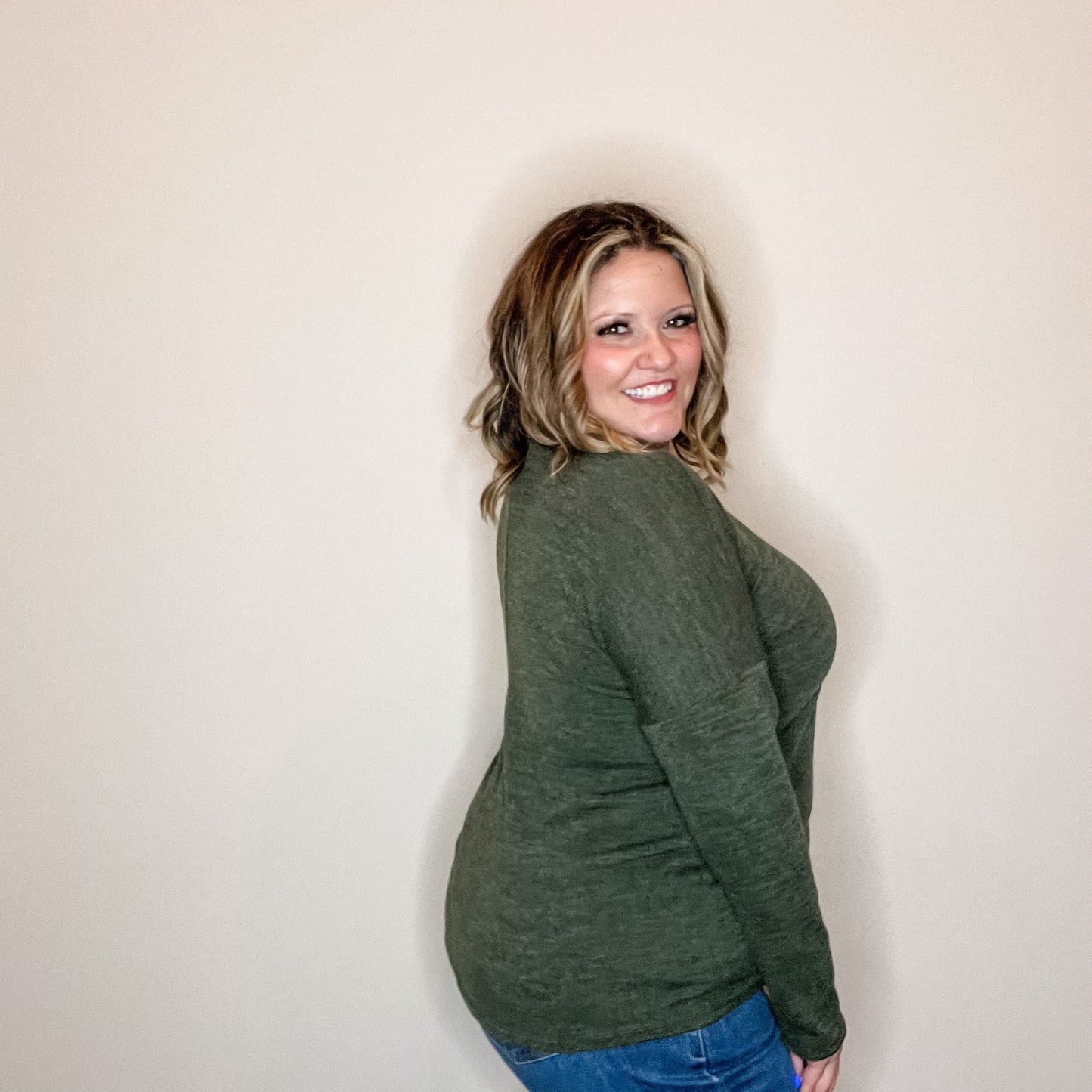 "In Every Color" Long Sleeve Round Neck (Olive)