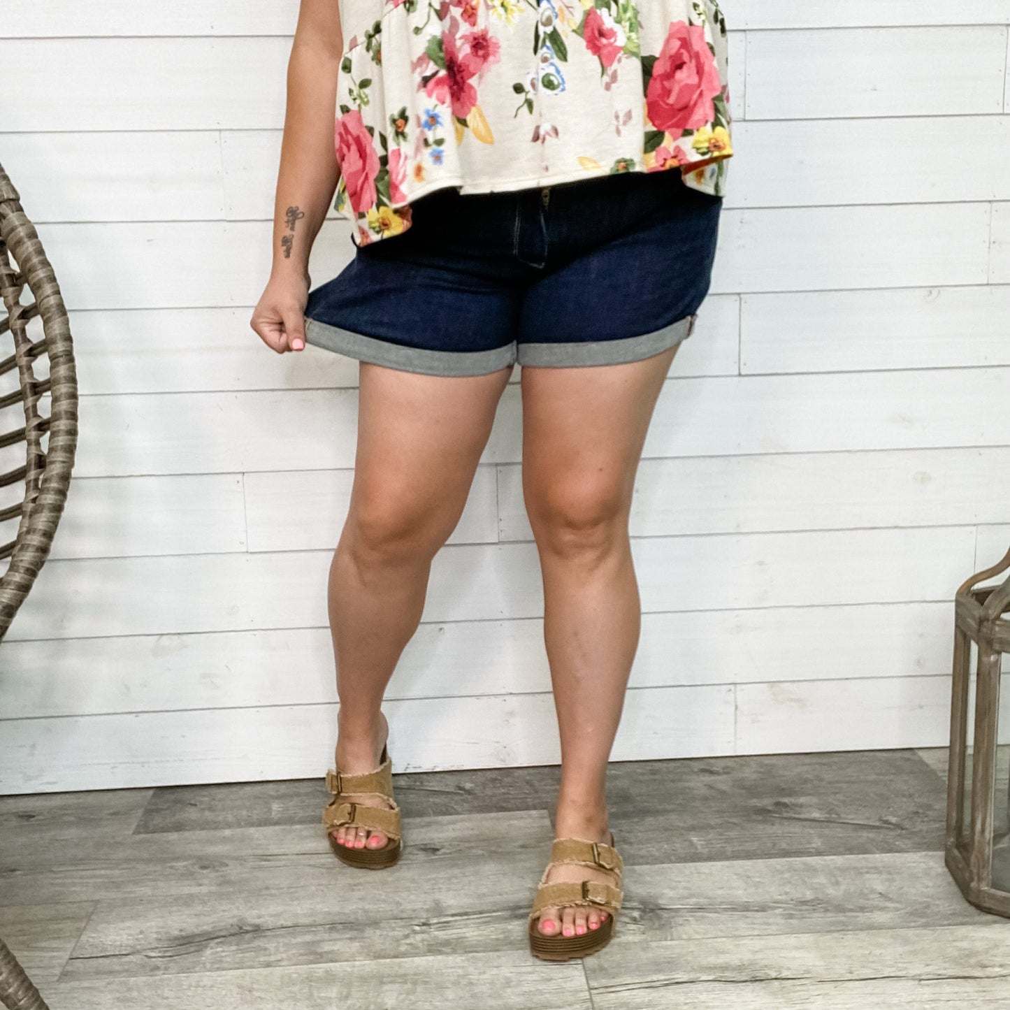 Judy Blue "Better Than Jeggings" Cuff Shorts